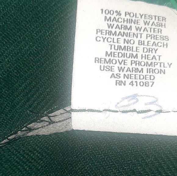 Vintage 80s / 90s Dark Green Pleated Pants | Size 10 | NWT - Picture 8 of 10